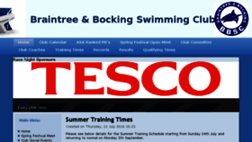 What Braintreeswimming.org.uk website looked like in 2016 (7 years ago)