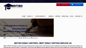What Britishessaywriters.co.uk website looked like in 2016 (7 years ago)