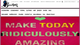 What Beautiqueonlinestore.com website looked like in 2016 (7 years ago)