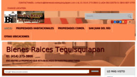 What Bienesraicestequisquiapan.com website looked like in 2016 (7 years ago)