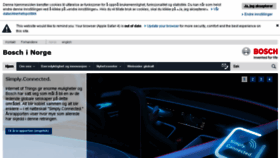 What Bosch.no website looked like in 2016 (7 years ago)