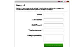 What Bootsy.nl website looked like in 2016 (7 years ago)