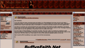 What Buffynfaith.net website looked like in 2016 (7 years ago)
