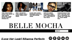 What Bellemocha.com website looked like in 2016 (7 years ago)