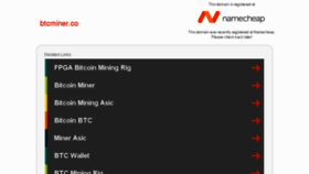 What Btcminer.co website looked like in 2016 (7 years ago)
