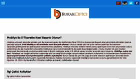 What Burakciftci.com website looked like in 2016 (9 years ago)