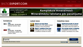 What Balticexport.com website looked like in 2016 (7 years ago)