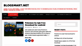 What Blogsmart.net website looked like in 2016 (7 years ago)