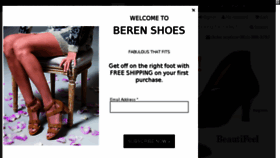 What Berenshoes.com website looked like in 2016 (7 years ago)