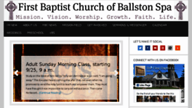 What Bspabaptist.org website looked like in 2016 (7 years ago)