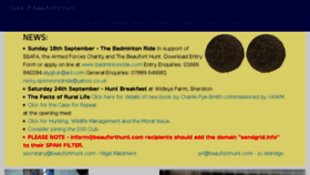 What Beauforthunt.com website looked like in 2016 (7 years ago)