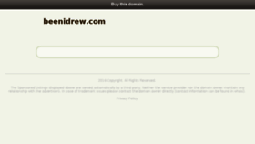 What Beenidrew.com website looked like in 2016 (7 years ago)