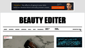 What Beautyediter.com website looked like in 2016 (7 years ago)