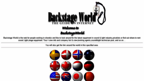 What Backstageworld.com website looked like in 2016 (7 years ago)