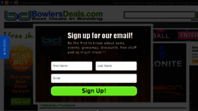 What Bowlersdeals.com website looked like in 2016 (7 years ago)