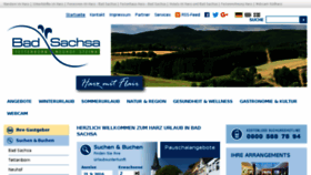 What Bad-sachsa-urlaub.de website looked like in 2016 (7 years ago)