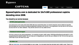 What Bypasscaptcha.com website looked like in 2016 (7 years ago)