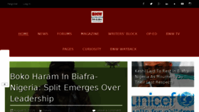 What Biafranigeriaworld.com website looked like in 2016 (7 years ago)