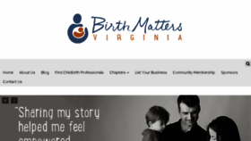 What Birthmatters.us website looked like in 2016 (7 years ago)