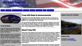What Bsa-troop355.org website looked like in 2016 (7 years ago)