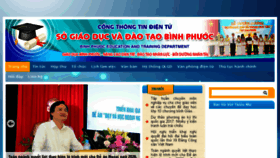 What Binhphuoc.edu.vn website looked like in 2016 (7 years ago)