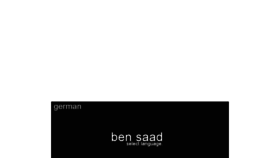 What Bensaad.de website looked like in 2016 (7 years ago)