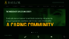 What Baylor.com website looked like in 2016 (7 years ago)