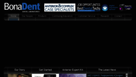 What Bonadent.com website looked like in 2016 (7 years ago)