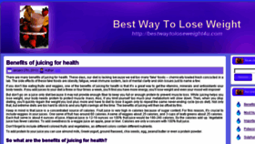 What Bestwaytoloseweight4u.com website looked like in 2016 (7 years ago)