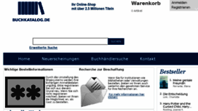 What Buchkatalog.de website looked like in 2016 (7 years ago)