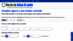 What Boletoatualizado.org website looked like in 2016 (7 years ago)