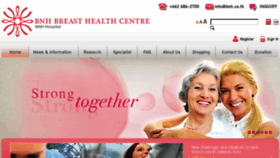 What Bnhbreasthealth.com website looked like in 2016 (7 years ago)