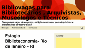 What Bibliovagas.com.br website looked like in 2016 (7 years ago)