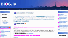 What Blog.lu website looked like in 2011 (13 years ago)