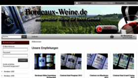 What Bordeaux-weine.de website looked like in 2016 (7 years ago)