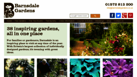What Barnsdalegardens.co.uk website looked like in 2016 (7 years ago)