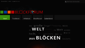 What Blockforum.de website looked like in 2016 (7 years ago)