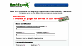 What Bashbound.com website looked like in 2016 (7 years ago)