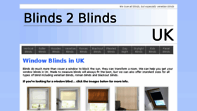 What Blinds2blinds.co.uk website looked like in 2016 (7 years ago)