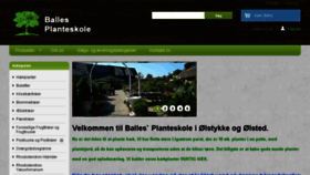 What Balles-planteskole.dk website looked like in 2016 (7 years ago)