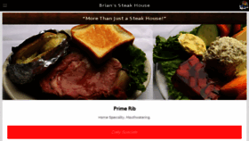 What Brianssteakhouse.com website looked like in 2016 (7 years ago)