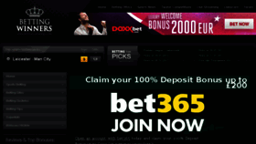 What Betting-winners.com website looked like in 2016 (7 years ago)