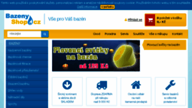 What Bazenyshop.cz website looked like in 2016 (7 years ago)
