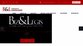 What Bizandlegis.com website looked like in 2016 (7 years ago)