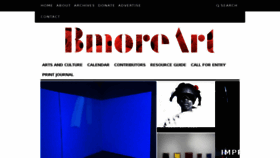 What Bmoreart.com website looked like in 2016 (7 years ago)