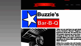 What Buzziesbbq.com website looked like in 2016 (7 years ago)