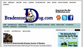 What Bradentondog.com website looked like in 2016 (7 years ago)