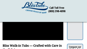 What Blisstubs.com website looked like in 2016 (7 years ago)
