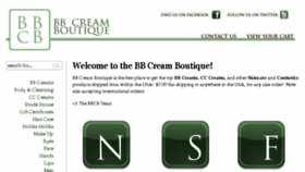 What Bbcreamboutique.com website looked like in 2016 (7 years ago)