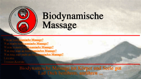 What Biomassage.de website looked like in 2016 (7 years ago)